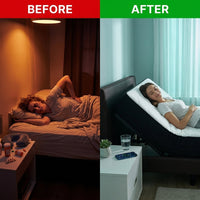 AureliaSleep Elevate+ Smart Bed — Before & After